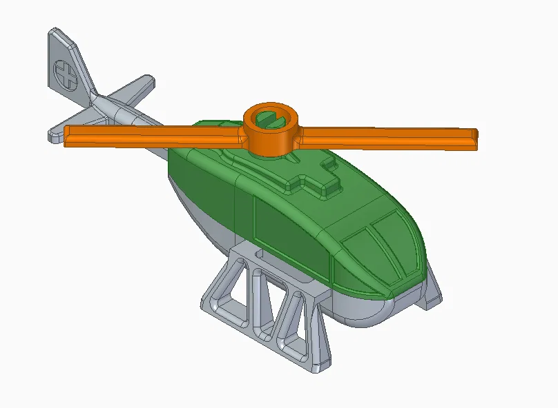 Mô hình trực thăng lắp ráp dạng thẻ (Helicopter Kit Card) độc đáo - Image 2