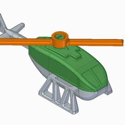 Mô hình trực thăng lắp ráp dạng thẻ (Helicopter Kit Card) độc đáo