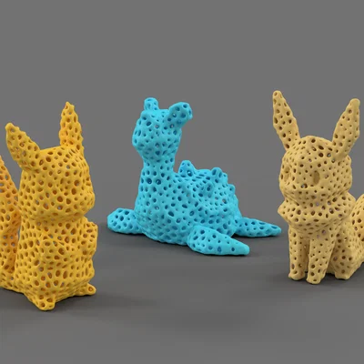 Voronoi Pokemon Vol. 2 – Bộ mô hình Pikachu, Eevee & Lapras