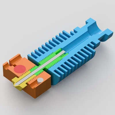 E3D V6 - Mặt cắt hotend dùng cho giáo dục