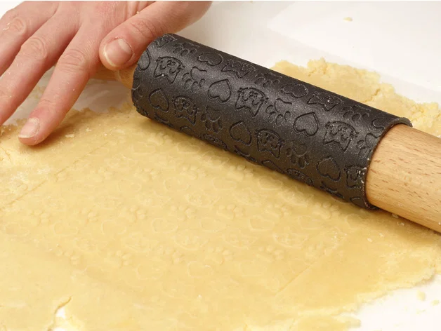 Neko Baking Set - Khuôn Cắt Bánh Quy Mèo / Cây Cán Bột - Image 3