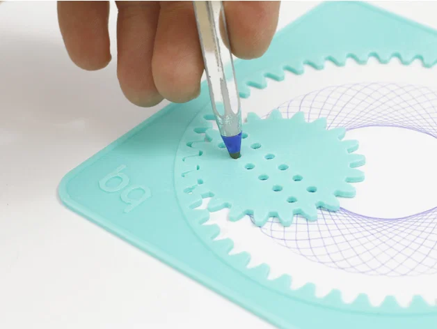 Spirograph – Bộ vẽ hình xoắn ốc kèm pen holder - Image 5