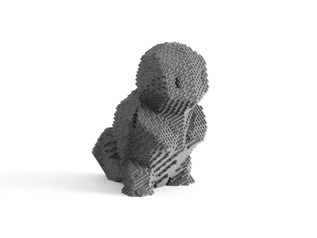 Squirtle voxel low-poly - Image 1