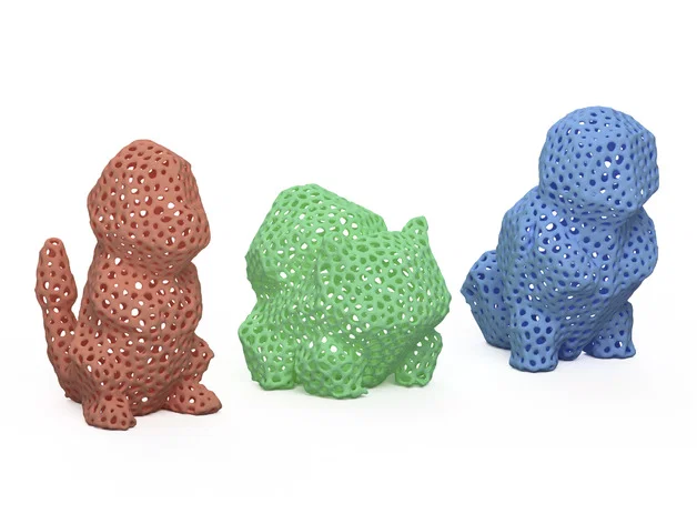 Pokemon Thế hệ 1 phong cách Voronoi - Image 1
