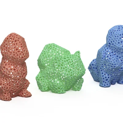Pokemon Thế hệ 1 phong cách Voronoi