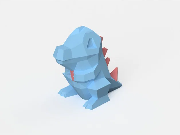 Low-Poly Totodile - Bản Dual Extrusion - Image 1