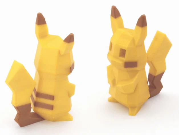 Low-Poly Pikachu - Bản Multi & Dual Extrusion - Image 1