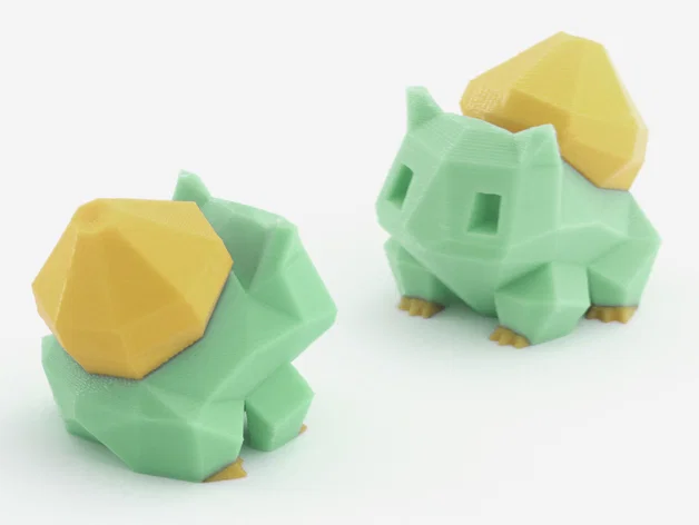 Low-Poly Bulbasaur – phiên bản Multi & Dual Extrusion - Image 1