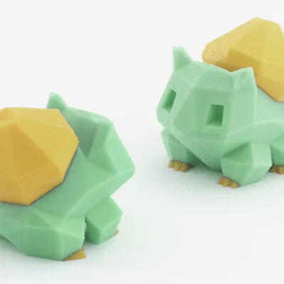Low-Poly Bulbasaur – phiên bản Multi & Dual Extrusion