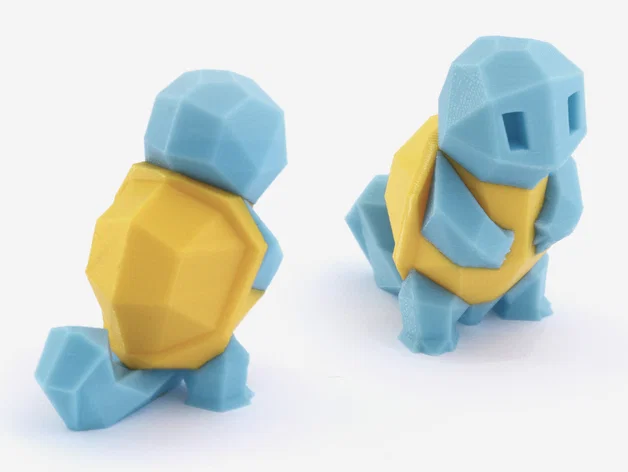 Low-Poly Squirtle - phiên bản Multi & Dual Extrusion - Image 1