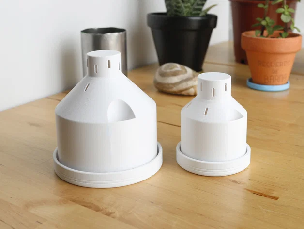 Campbell Planter - Chậu Tự Tưới In 3D Hoàn Toàn - Image 2