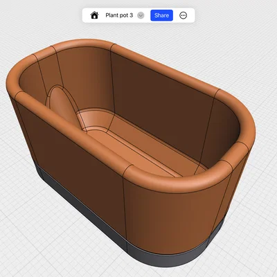 Chậu Cây Dáng Oblong (Oblong Plant Pot)