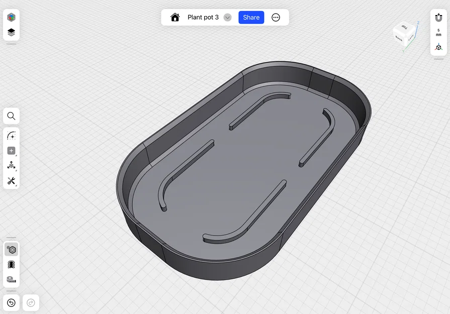 Chậu Cây Dáng Oblong (Oblong Plant Pot) - Image 6