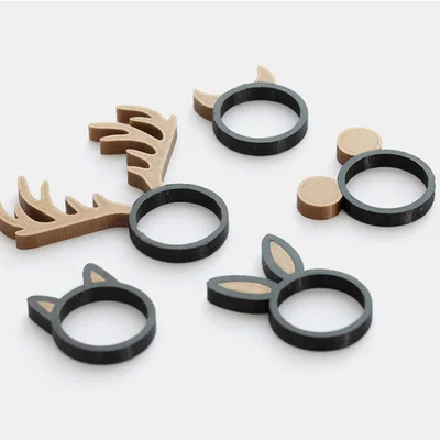 Bộ sưu tập nhẫn động vật - phiên bản dual extrusion