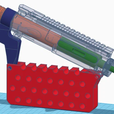 Bộ dụng cụ vệ sinh AR-15 (Bore guide & Upper holder) in 3D