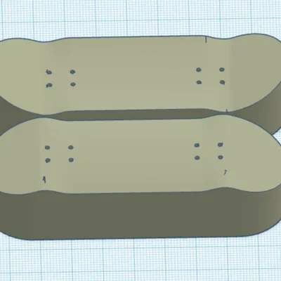 Khuôn ép ván trượt tay (Fingerboard Mold) in 3D chuyên nghiệp