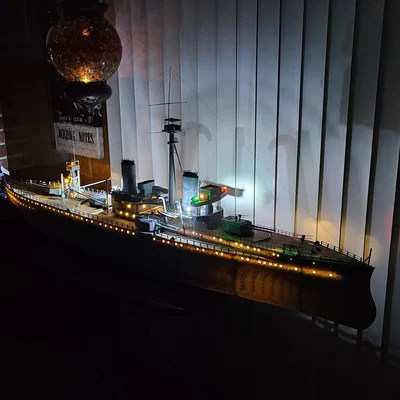 Mô hình tàu chiến HMS Dreadnought 1906 tỉ lệ 1:100 điều khiển từ xa