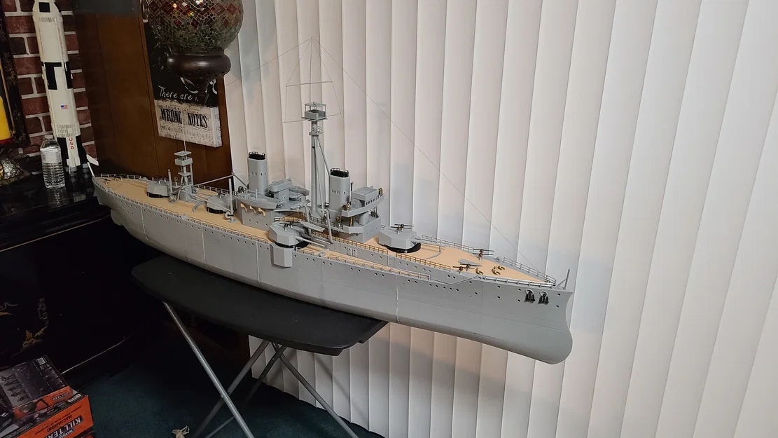Mô hình tàu chiến HMS Dreadnought 1906 tỉ lệ 1:100 điều khiển từ xa - Image 4