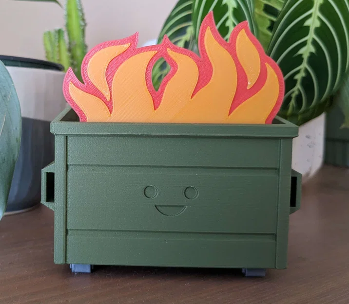 Thùng rác bốc cháy (Little Dumpy) - Dumpster Fire - Image 1