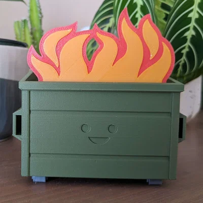 Thùng rác bốc cháy (Little Dumpy) - Dumpster Fire