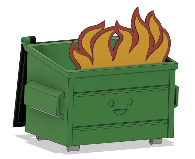 Thùng rác bốc cháy (Little Dumpy) - Dumpster Fire - Image 5