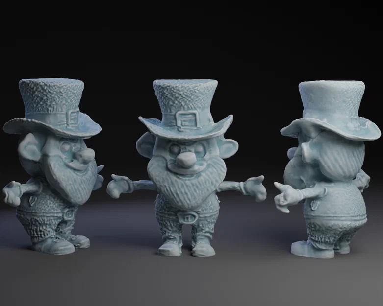 Mô hình Leprechaun trang trí ngày lễ Thánh Patrick - STL file - Image 1