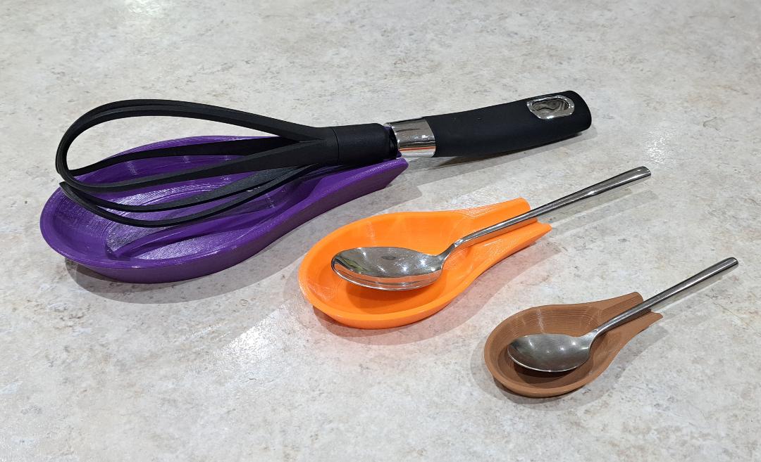 Bộ khay gác muỗng 3D tiện lợi cho nhà bếp (Spoon Rest Set) - Thumbnail 3