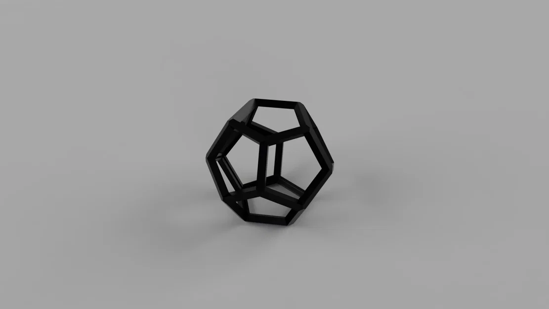 Mô hình Dodecahedron kiểm tra khả năng in với vật liệu hỗ trợ tan - Image 1