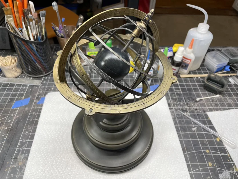 Armillary Sphere (Thiên cầu vòng) – Mô hình lắp ráp in 3D - Image 1