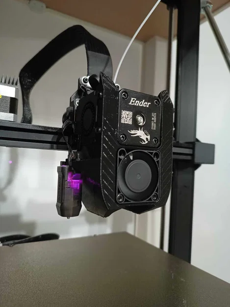 Ender3 V3 SE shroud dual 4010 cho K1/KE hotend - Image 1