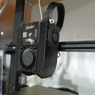 Ender3 V3 SE shroud dual 4010 cho K1/KE hotend