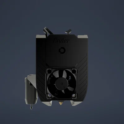 Ender3 V3 SE shroud dual 4010 cho K1/KE hotend