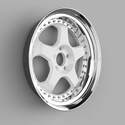 Mâm Work Meister S1 AE52 Wheels (JDM 3 mảnh) - File 3D