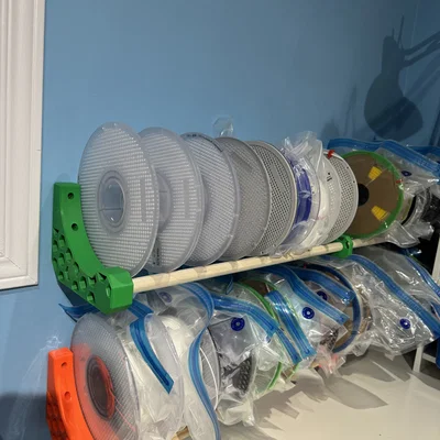 Giá Treo Cuộn Nhựa Filament 3D Gắn Tường Tiện Dụng