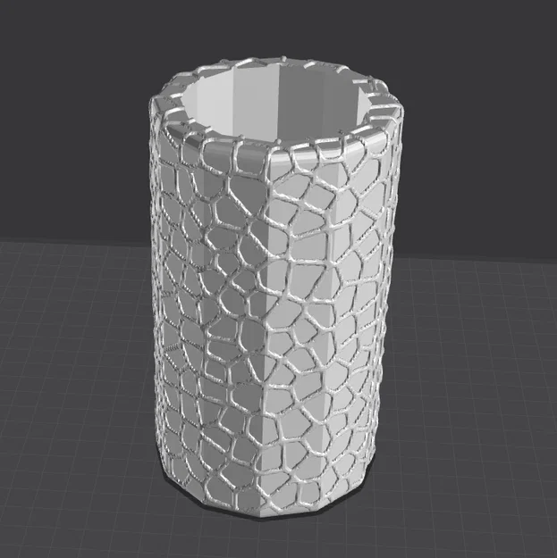 Bình hoa họa tiết Voronoi 3D ấn tượng - Tải file STL miễn phí - Image 1