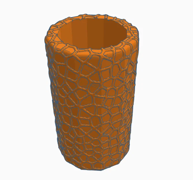 Bình hoa họa tiết Voronoi 3D ấn tượng - Tải file STL miễn phí - Image 2