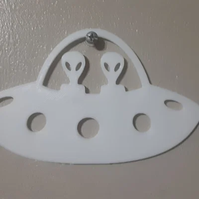 Mô hình trang trí đĩa bay UFO 3D - Phụ kiện decor độc đáo