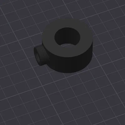 Đầu chuyển đổi chân đế micro 3/8 inch sang 5/8 inch in 3D