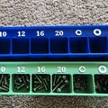 Khay Gridfinity 5(8)x1 tiết kiệm chỗ cho ốc M4/M5, đai ốc, washer, lock - Thumbnail 2