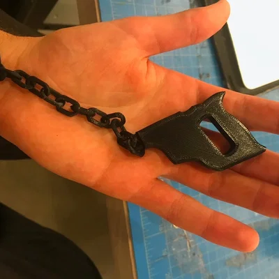 Móc khóa cưa xích 3D (Chainsaw Keychain) - Món quà đầy hài hước