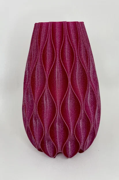 Mẫu lọ hoa trang trí 3D họa tiết xoắn nghệ thuật (Vase) - Image 3