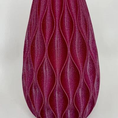 Mẫu lọ hoa trang trí 3D họa tiết xoắn nghệ thuật (Vase)