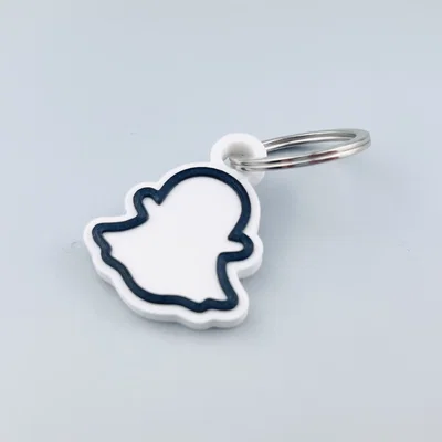 Móc khóa biểu tượng Snapchat in 3D - Thiết kế độc đáo, dễ thực hiện