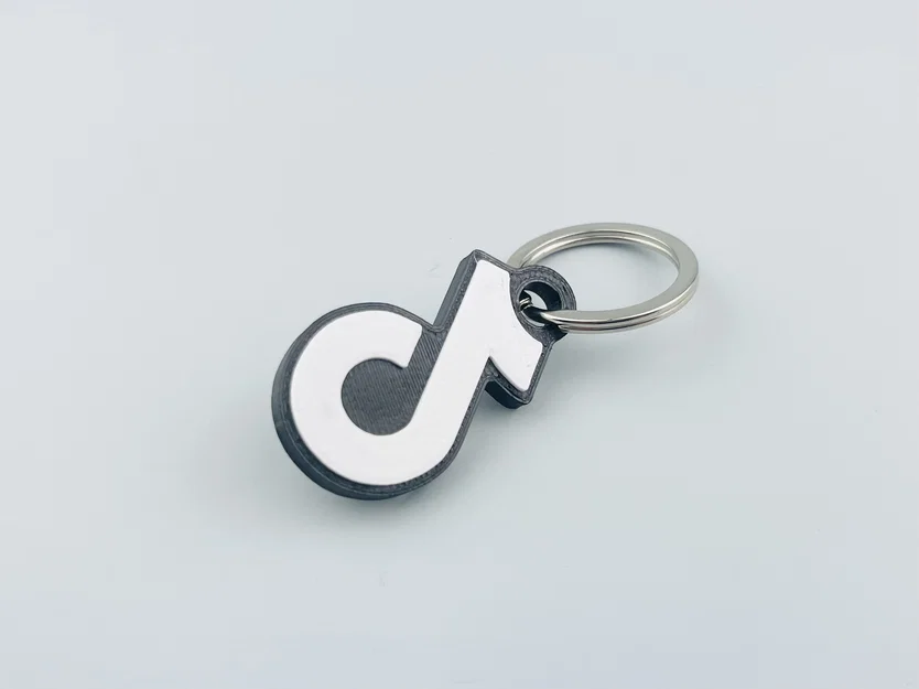 Móc khóa logo TikTok in 3D - Phụ kiện cá tính cho tín đồ sáng tạo - Image 1