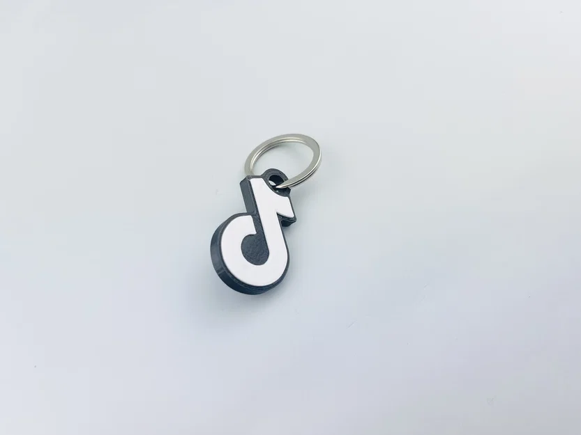 Móc khóa logo TikTok in 3D - Phụ kiện cá tính cho tín đồ sáng tạo - Image 2