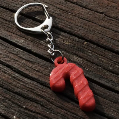 Móc khóa gậy kẹo Giáng Sinh (Christmas Candycan Keychain)