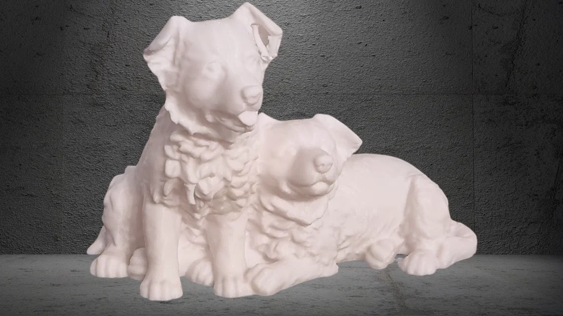 Mô hình in 3D cặp cún Border Collie đáng yêu - Image 2