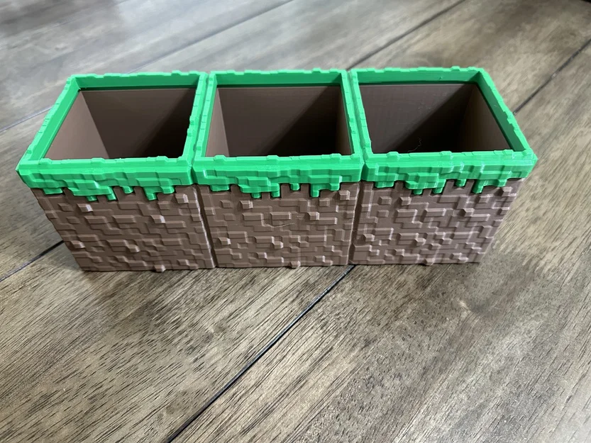 Hộp nhiều khối cỏ Minecraft (mở nắp trên) - Image 2