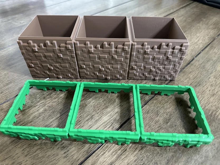 Hộp nhiều khối cỏ Minecraft (mở nắp trên) - Image 3