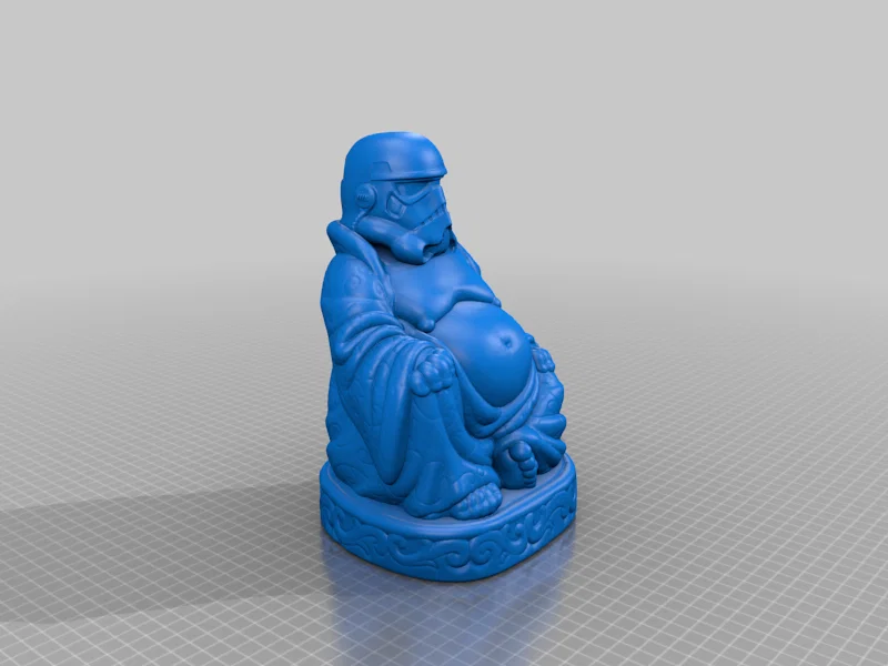 Mô hình Stormtrooper Buddha 3D độc đáo trang trí bàn làm việc - Image 2